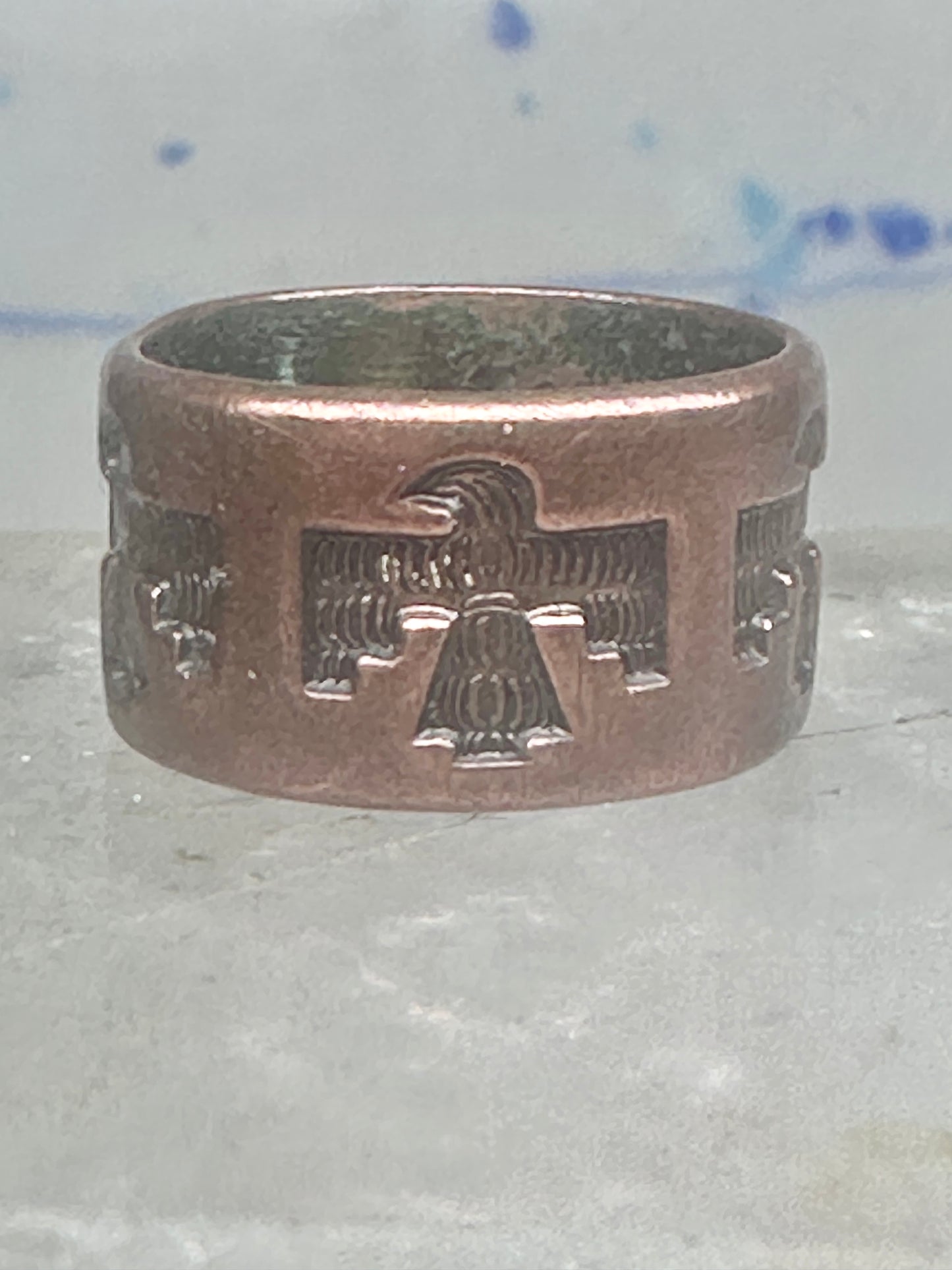 Phoenix ring size 4.50 pinky Bell trading copper band women
