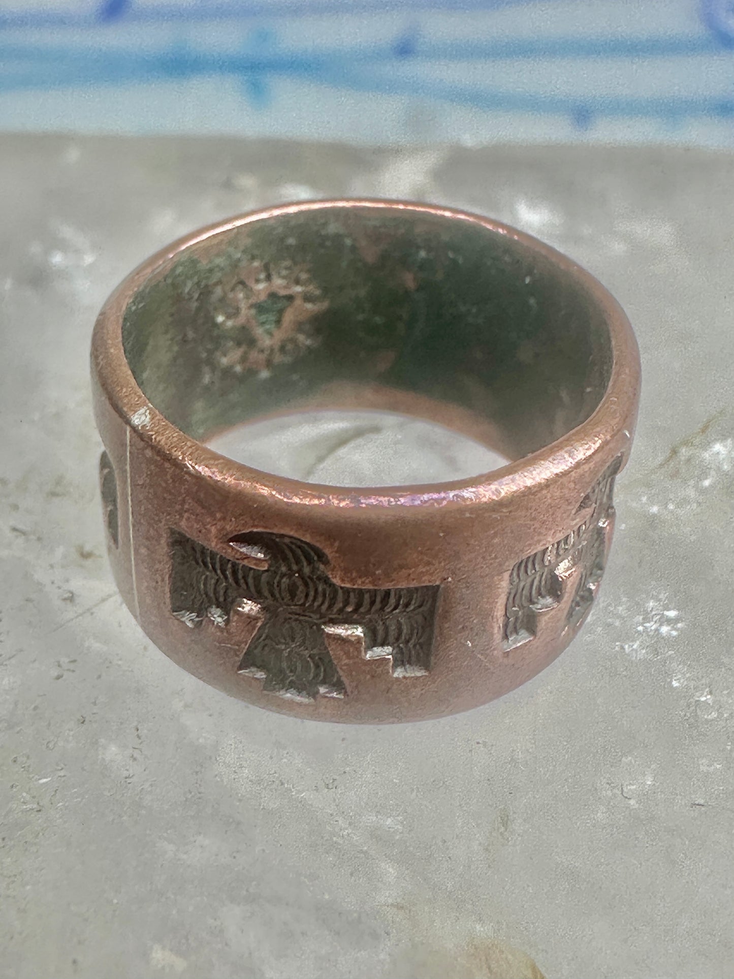 Phoenix ring size 4.50 pinky Bell trading copper band women