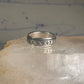 Spinner Ring wedding band XOXO geometric size 12.5 sterling silver women men
