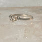 Black Hills Gold ring heart leaves band Valentine love ring size 6.7 Sterling silver women girls
