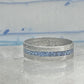 Zuni ring size 7 turquoise chips band sterling silver women