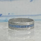 Zuni ring size 7 turquoise chips band sterling silver women