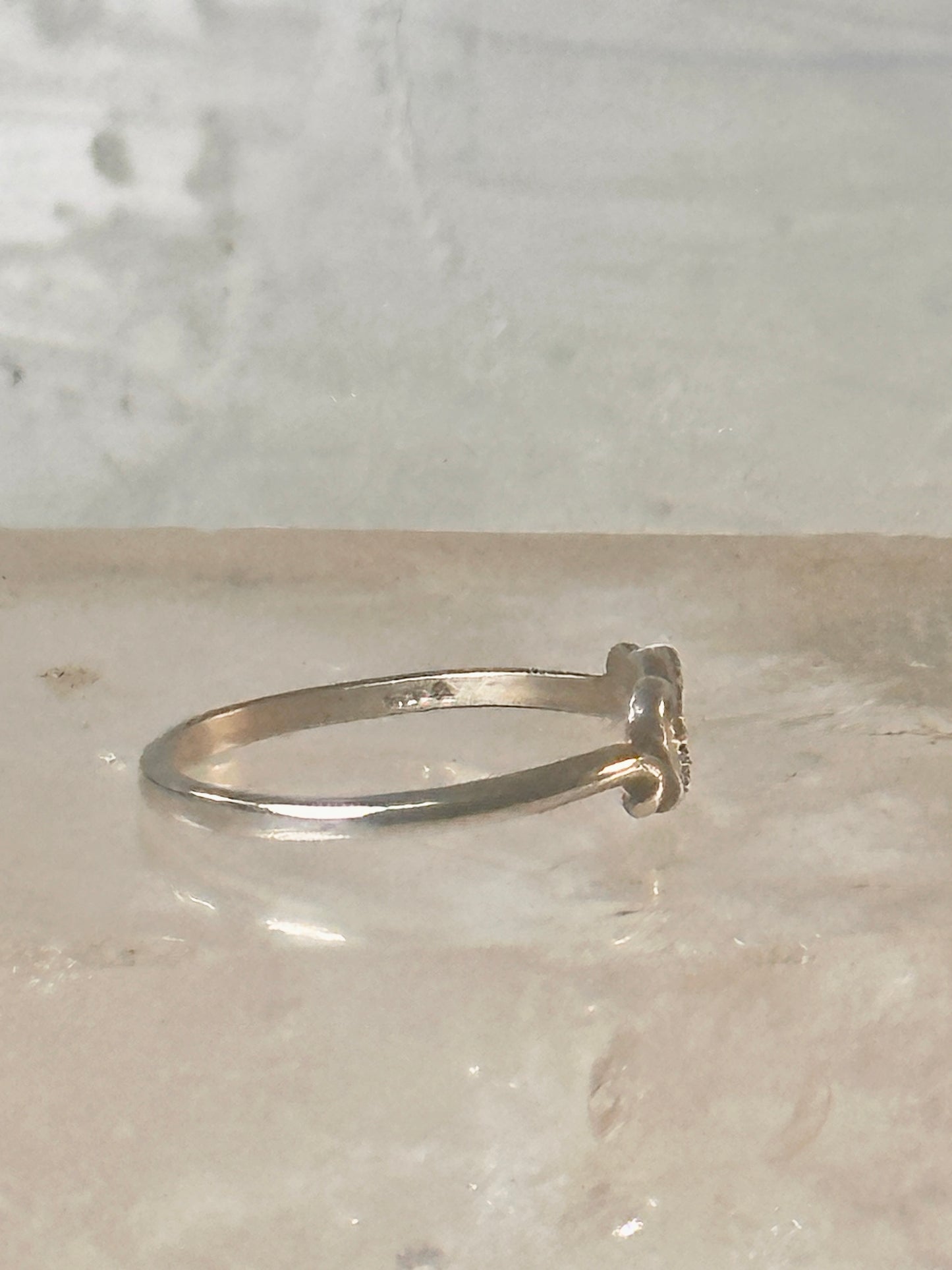 Black Hills Gold ring heart leaves band Valentine love ring size 6.7 Sterling silver women girls