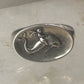 Dolphin ring lady mermaid band size 4.50 sterling silver women girls