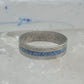 Zuni ring size 7 turquoise chips band sterling silver women