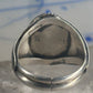 Onyx ring Navajo signed S size 11 sterling silver women men