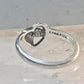 Black Hills Gold ring heart leaves band Valentine love ring size 6 Sterling silver women girls