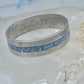 Zuni ring size 7 turquoise chips band sterling silver women