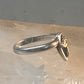 Black Hills Gold ring heart leaves band Valentine love ring size 6 Sterling silver women girls