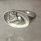 Dolphin ring lady mermaid band size 4.50 sterling silver women girls