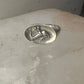 Dolphin ring lady mermaid band size 4.50 sterling silver women girls