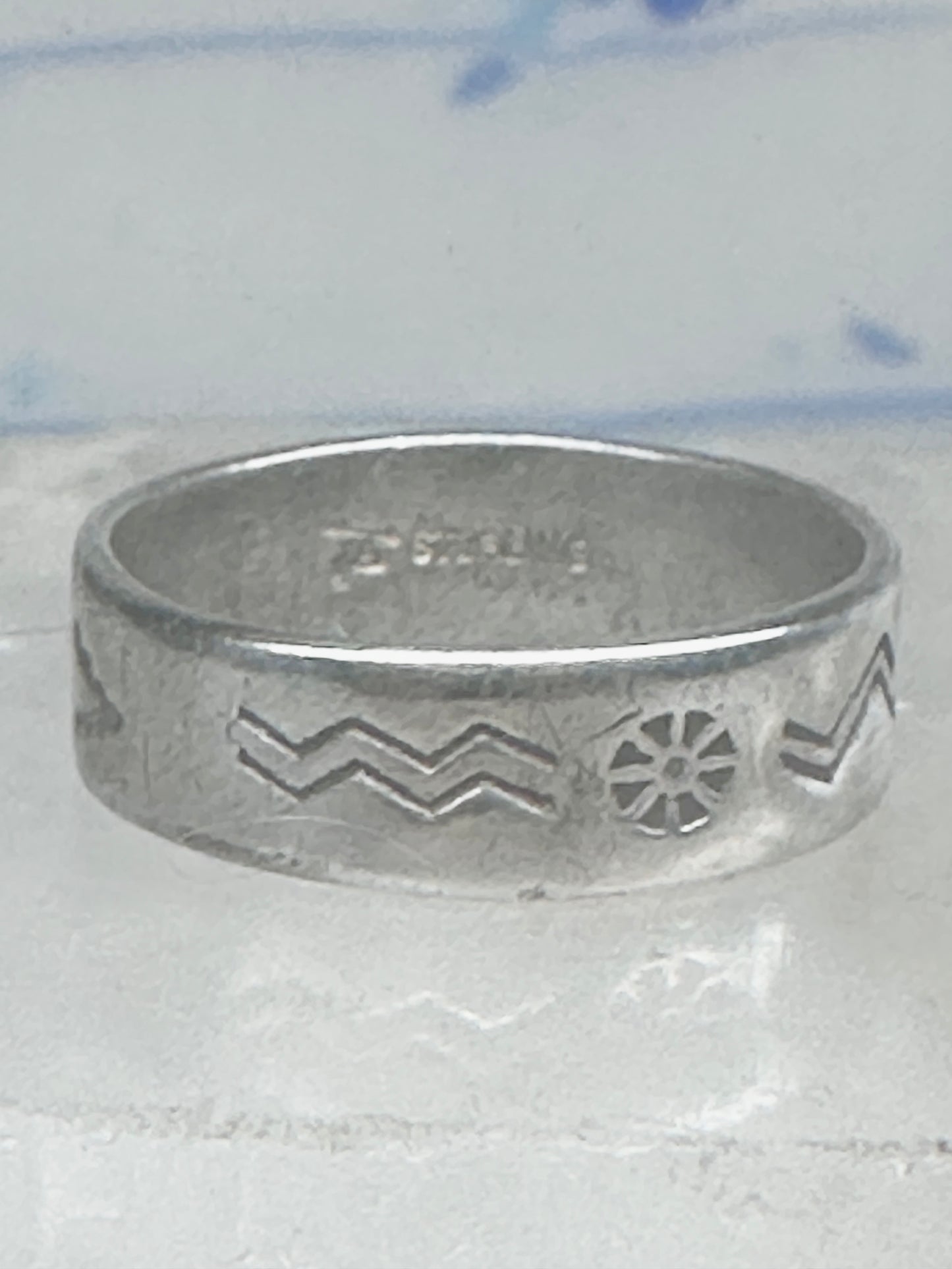 Bell trading Co ring size 6.75 crossed arrows band southwestern sterling silver women