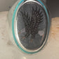 Eagle ring Navajo turquoise ring sterling silver size 13.50 women men