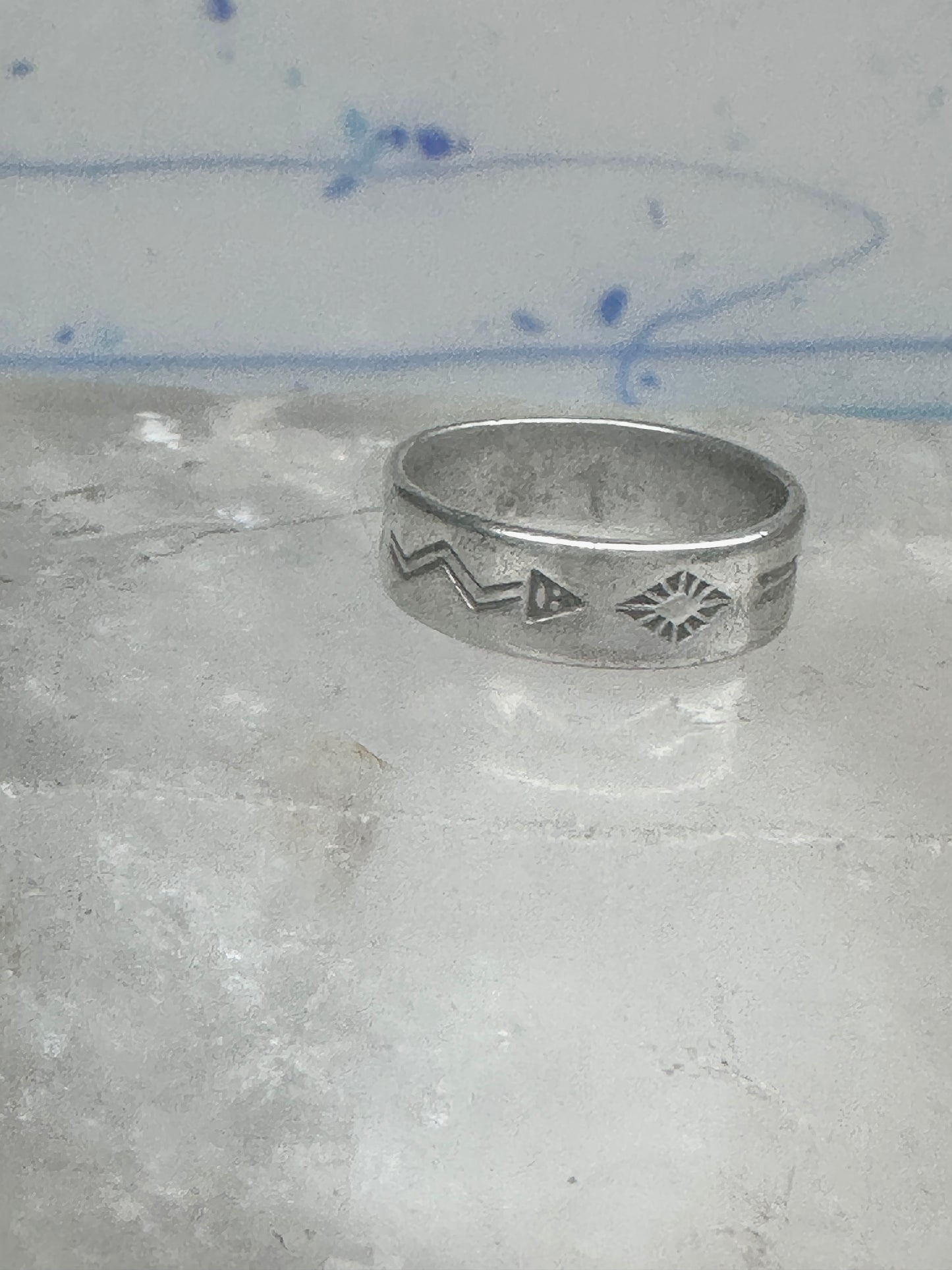Bell trading Co ring size 6.75 crossed arrows band southwestern sterling silver women