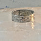 Road Runner ring cactus Bell Co Navajo artists band ring size 5.5 Sterling silver women