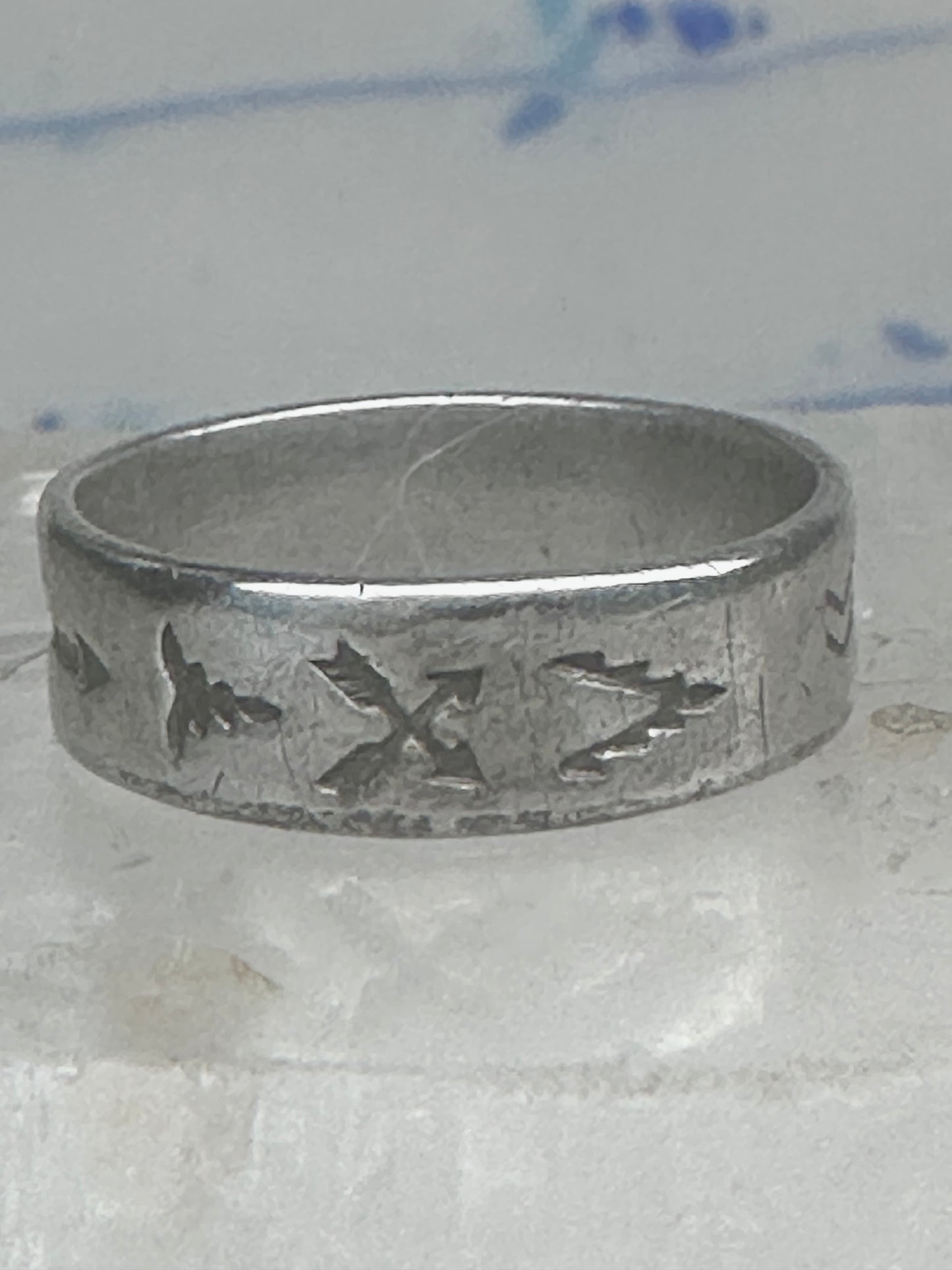 Bell trading Co ring size 6.75 crossed arrows band southwestern sterling silver women