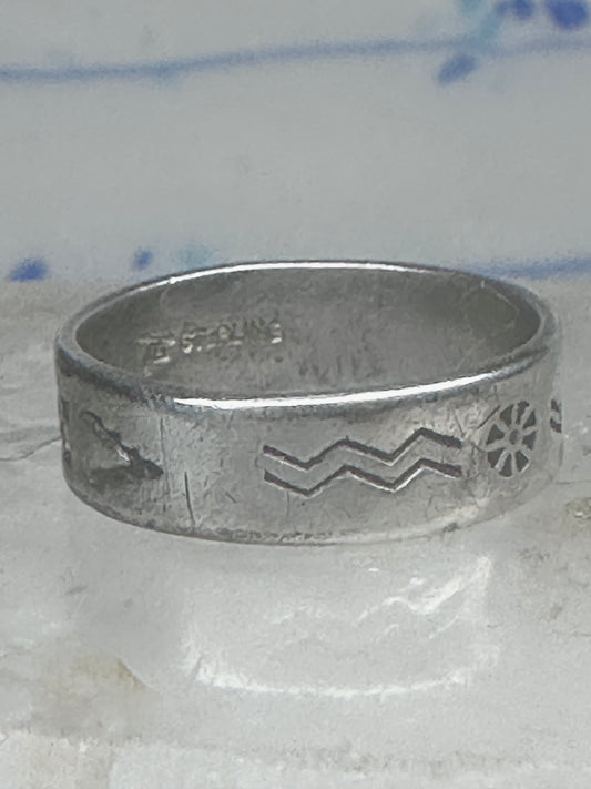 Bell trading Co ring size 6.75 crossed arrows band southwestern sterling silver women