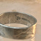 Road Runner ring cactus Bell Co Navajo artists band ring size 5.5 Sterling silver women