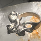 Cat Ring with ball of yarn band size 5 women girls