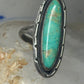 Long Navajo ring turquoise sterling silver size 8.50 women