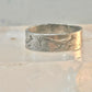 Road Runner ring cactus Bell Co Navajo artists band ring size 5.5 Sterling silver women