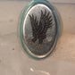 Eagle ring Navajo turquoise ring sterling silver size 13.50 women men