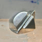Onyx ring brutalist size 5 architectural  modernist band sterling silver women