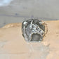 Horse ring Horseshoe band southwest cowgirl band ring size 7 Sterling silver women men