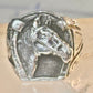 Horse ring Horseshoe band southwest cowgirl band ring size 7 Sterling silver women men
