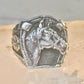 Horse ring Horseshoe band southwest cowgirl band ring size 7 Sterling silver women men