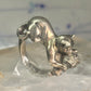 Cat Ring with ball of yarn band size 5 women girls