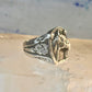 Horse ring Horseshoe band southwest cowgirl band ring size 7 Sterling silver women men