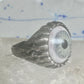 Glass Eye ring brutalist band size 10 sterling silver women men