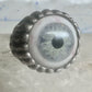Glass Eye ring brutalist band size 10 sterling silver women men
