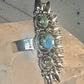 Long turquoise ring southwest size 7 Sterling silver women