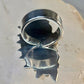 Long turquoise ring southwest size 7 Sterling silver women