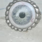 Glass Eye ring brutalist band size 10 sterling silver women men