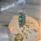 Long turquoise ring southwest size 7 Sterling silver women