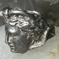 Classical face ring size 5.75 sterling silver women girls