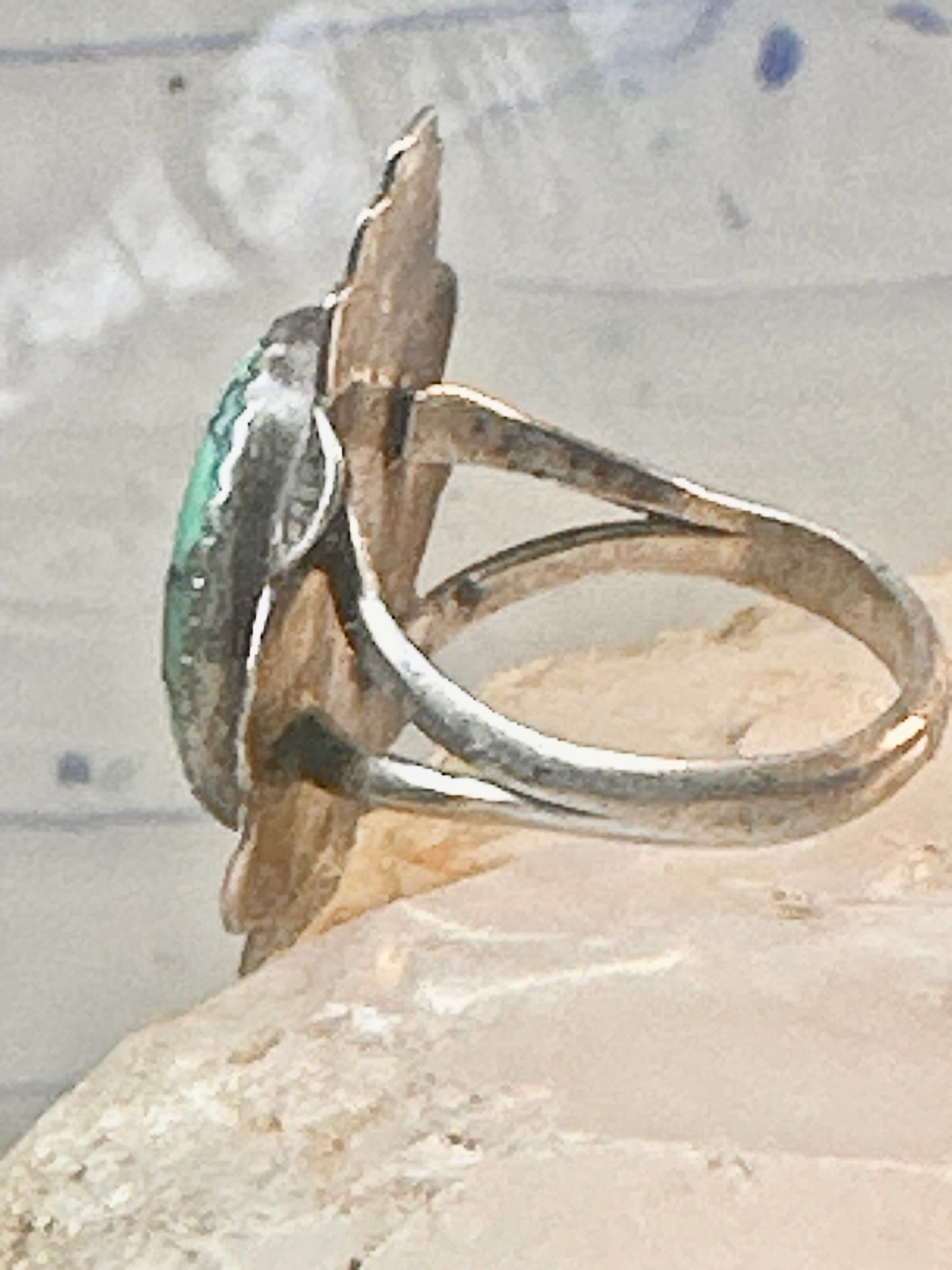 Navajo ring turquoise southwest size 7 Sterling silver women girls