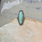 Long Navajo ring turquoise southwest size 6 Sterling silver women girls