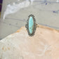 Long Navajo ring turquoise southwest size 6 Sterling silver women girls