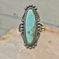 Long Navajo ring turquoise southwest size 6 Sterling silver women girls