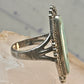 Long Navajo ring turquoise southwest size 6 Sterling silver women girls