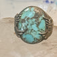 Eagle ring Navajo turquoise size 8.25 Sterling silver women men
