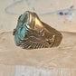 Eagle ring Navajo turquoise size 8.25 Sterling silver women men