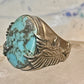 Eagle ring Navajo turquoise size 8.25 Sterling silver women men