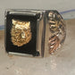 Black Hills Gold Ring wolf leaves size 10 sterling silver women men