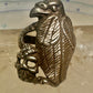 Bird ring Raven skull band size 9 sterling silver women men