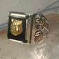 Black Hills Gold Ring wolf leaves size 10 sterling silver women men
